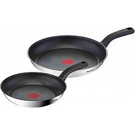Набір сковорідок Tefal Comfort Max 24, 28см, покриття Titanium, індукція, Thermo-Spot, нерж.сталь