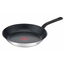 Сковорода Tefal Duetto, 24см, покриття Titanium, індукція, Thermo-Spot, нерж.сталь