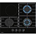 Варильна поверхня Gorenje комбінована (3 газ + 1 склокерам. ), 60см, чавун, чорний