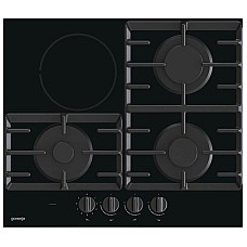Варильна поверхня Gorenje комбінована (3 газ + 1 склокерам. ), 60см, чавун, чорний
