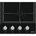 Варильна поверхня Gorenje GTW641KB / газ на склі / розжиг / конф.Wok / газ-контроль / чугуна реш. / чорний