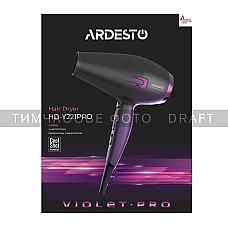 Фен Ardesto HD-Y221PRO / 1750-2100Вт / 2 швидкості/ 3темп.режима / дифузор / чорний