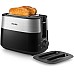 Тостер  Philips Daily Collection, 830Вт, пластик, крышка от пыли, черный