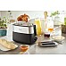Тостер  Philips Daily Collection, 830Вт, пластик, крышка от пыли, черный