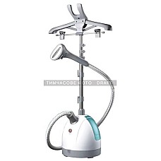 Вертикальний відпарювач Ardesto IR-C8815-S/ 1785 Вт/ 1.6 л/ макс. вис. 127 см / щітка для хутра/ щільного хутра/ тканини/ нас. для складок/ вішалка для одягу/ білий с зеленим