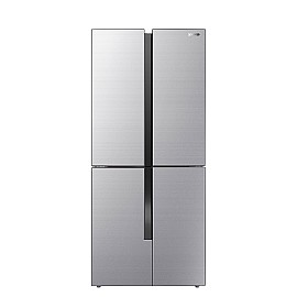 Холодильник SBS Gorenje NRM8181MX, 182х64х80см, 4 дв., 265(129)л, А+, ST, Инв. , Зона св-ти, Внутр.дисплей, поворотный ледог-р,