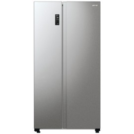 Холодильник SBS Gorenje, 179х67х92см, 2 двері, 356( 191)л, А++, NF+, Інв. , Зона св-ті, Зовн. Диспл, матовий сірий