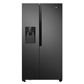 Холодильник SBS Gorenje NRS9182VB, 179х68х91см, 2 дв., 368(167)л, А++, Total NF, Инв. , Зона св-ти, Внешн.диспл, диспенсер, режи