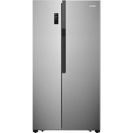 Холодильник SBS Gorenje NRS918FMX, 179х64х91см, 2 двері, 334( 174)л, А+, NF+, поворотний льодогенер, Зовн. Диспл, сірий