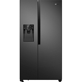 Холодильник Gorenje SBS, 179x68x91см, 2 дв., Х- 368л, М- 167л, A++, NF Plus, Інвертор, диспенсер, Дисплей, чорний