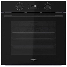 Духовой шкаф Whirlpool электрический, 71л, A+, дисплей, конвекция, телескопические направляющие, черный
