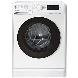 Пральна машина Indesit фронтальна, 8кг, 1200, A+++, 60см, дисплей, інвертор, люк чорний, білий