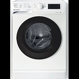 Пральна машина Indesit фронтальна, 6кг, 1000, A+++, 43см, дисплей, люк чорний, білий