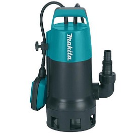 Насос дренажний Makita PF1010, 1100Вт, 240 л / хв, висота подачі 10м, занурення до 5м, 5.3кг