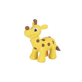 Набір для ліплення Paulinda Super Dough Fun4one 6 в 1, тварини (жираф, зебра, кіт, мавпа, овечка, собака)