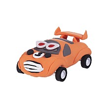 Набір для ліплення Paulinda Super Dough 3 в 1 (робот, дракон, машинка) фіолетовий / рожевий / помаранчевий