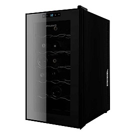 Винна шафа Philco PW18F 65см / 18 пляшок / 47л. / температур 12-18 С / Led-підсвітка / сенсор / дисплей/ чорний