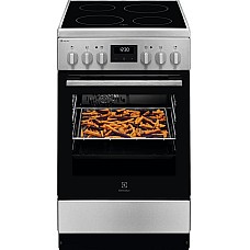 Плита Electrolux електрична склокерамічна, 57л, 50x60см, дисплей, конвекція, нерж