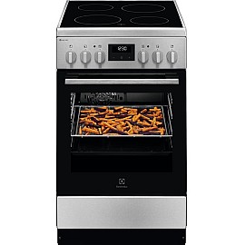 Плита Electrolux електрична склокерамічна, 57л, 50x60см, дисплей, конвекція, нерж