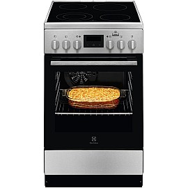 Плита Electrolux електрична склокерамічна, 58л, 50x60см, дисплей, конвекція, пара, нерж