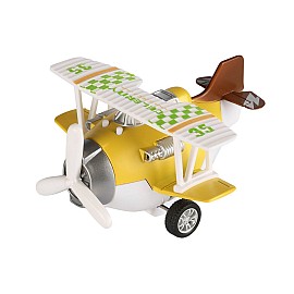 Літак металевий інерційний Same Toy Aircraft жовтий SY8016AUt-1