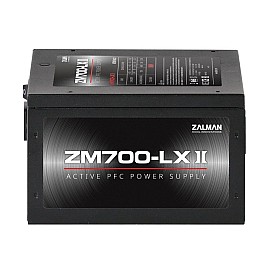Блок питания Zalman ZM700-LXII (700W), 200-240 VAC,85%, aPFC, 120мм, MB24, CPU(4+4), 6xSATA, 4xPCIe, 3xMOLEX,OTP,OVP,UVP,SCP