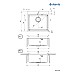 Мийка кухонна Deante Olfato, нерж.сталь, квадрат, без крила, 550х505х200мм, чаша - 1, універсальна, нерж
