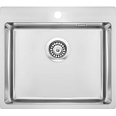 Мийка кухонна Deante Olfato, нерж.сталь, квадрат, без крила, 550х505х200мм, чаша - 1, універсальна, нерж