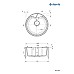Мийка кухонна Deante Solis, граніт, коло, без крила, 480х480х194мм, чаша - 1, накладна, графіт