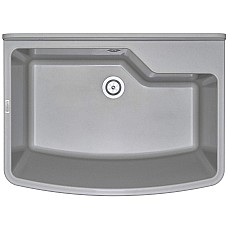 Мийка кухонна Deante Garden, полістирол, прямокут., без крила, 610х445х302мм, чаша - 1, до стіни, сірий