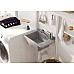 Мийка кухонна Deante Garden, полістирол, прямокут., без крила, 505х350х252мм, чаша - 1, до стіни, сірий