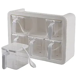 Набір спецівниць Violet House 0438 Spice White, 6 шт