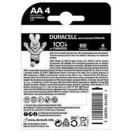 Аккумулятор Duracell HR6 (AA) 1300mAh уп. 4 шт