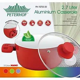 Кастрюля 2,7 л. Peterhof PH-15732-20 red