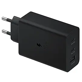 Зарядний пристрій Samsung Trio 65W (2 Type-C+USB) Black /EP-T6530NBEGRU
