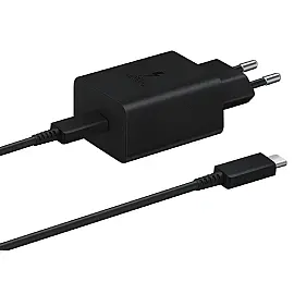 Зарядний пристрій Samsung 45W Compact Power Adapter (C to C Cable) - T4510XBEGRU / Black