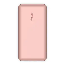 Універсальна літієва батарея Power Bank Belkin 20000mAh 15W Dual USB-A, USB-C Rose Gold