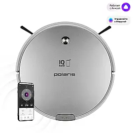 Робот-пилосос POLARIS PVCR 0833 WI-FI IQ Home Сріблястий