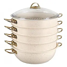 Мантоварка-пароварка OMS 6091C-28-5,8л-Ivory