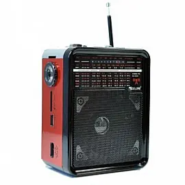 Радіоприймач з Bluetooth, USB, SD, акумулятор, фонарик 16см*12.5см*8.5см GOLON RX-9100