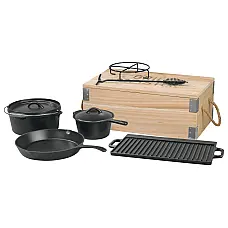 Набір посуду з чавуну для гриля GRILLMEISTER Dutch Oven Set GDO-7
