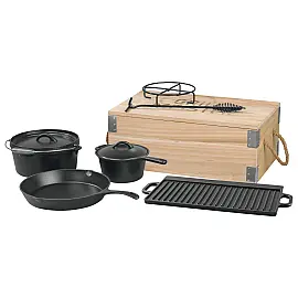 Набір посуду з чавуну для гриля GRILLMEISTER Dutch Oven Set GDO-7