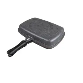 Сковорода-гриль двухсторонняя (36 х 26 х 9 см) OMS 3215 grey прямоугольная