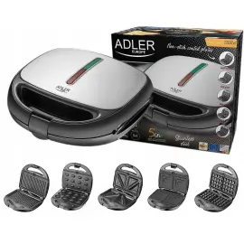Вафельниця (Мультимейкер) 5в1 Adler AD 3040 1200 Вт