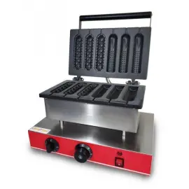Апарат КОРН-ДОГ для приготування вафлі на паличці GoodFood CM6A (3+3)