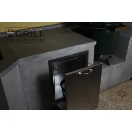 Встроенный выездной контейнер из нержавеющей стали ТМ Grilli