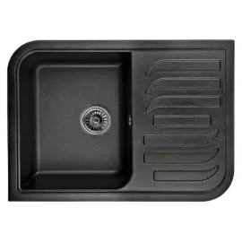 Мойка кухонная гранитная Minola MPG 71145-70 Антрацит (металлик)