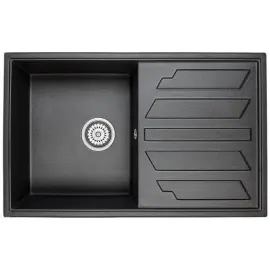 Мойка кухонная гранитная Minola MPG 71150-79 Антрацит (металлик)