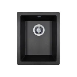 Мойка кухонная гранитная Perfelli ESTO PGE 101-38 BLACK METALLIC
