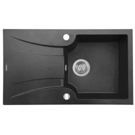 Мойка кухонная гранитная Perfelli FELICINETTO PGF 1141-78 BLACK METALLIC